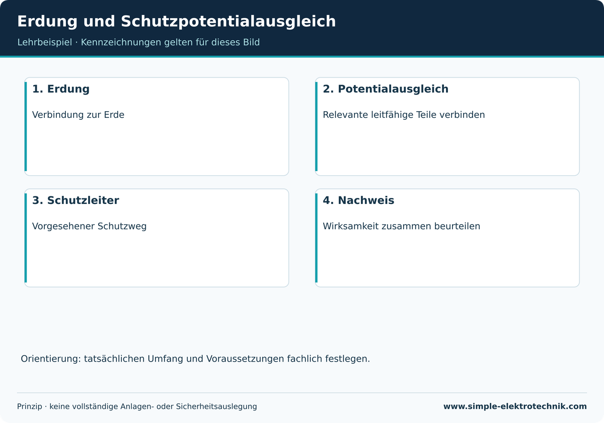 Erdung und Schutzpotentialausgleich Verwandte, aber unterschiedliche Schutzaufgaben.