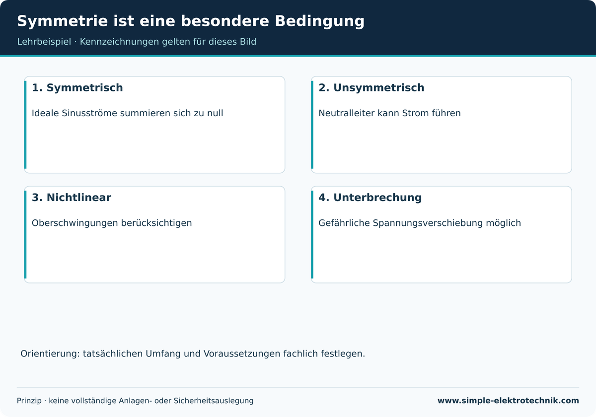 Symmetrie ist eine besondere Bedingung Das ideale symmetrische Beispiel beweist keine Entbehrlichkeit des N.