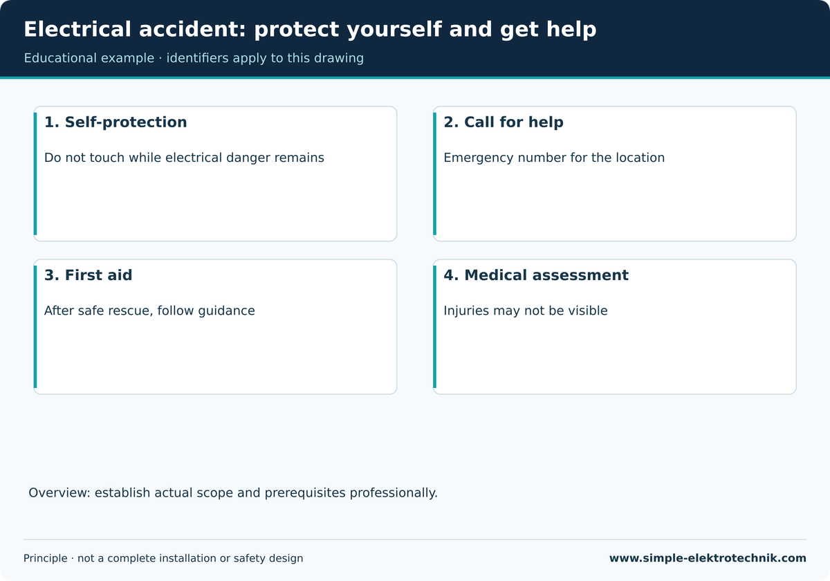 Electrical accident: protect yourself and get help Orientation based on the article sources, not medical diagnosis.
