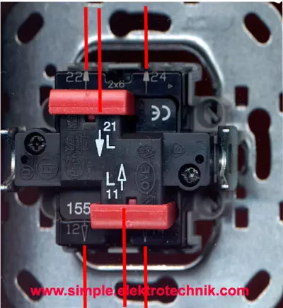backside of the series push button switch simple electrical technology