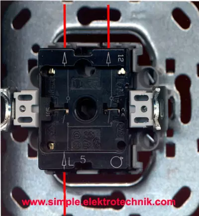 Serienschalter hinten simple elektrotechnik