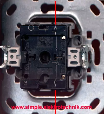 Push Button backside simple electrical technology