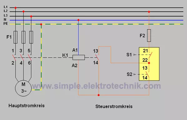 circuit diagram self-latching electrical engineering