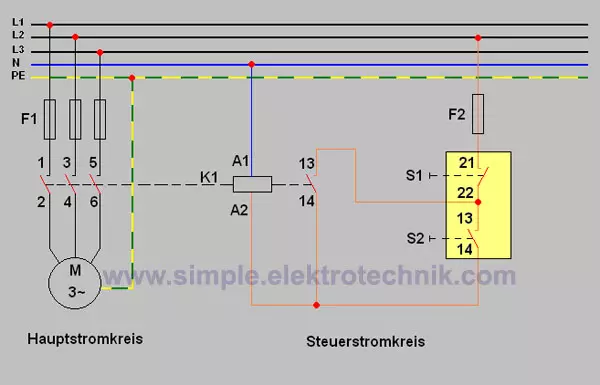 schaltung selbsthaltung elektrotechnik