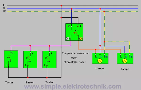 circuit diagram of push button switch circuit simple electrical engineering