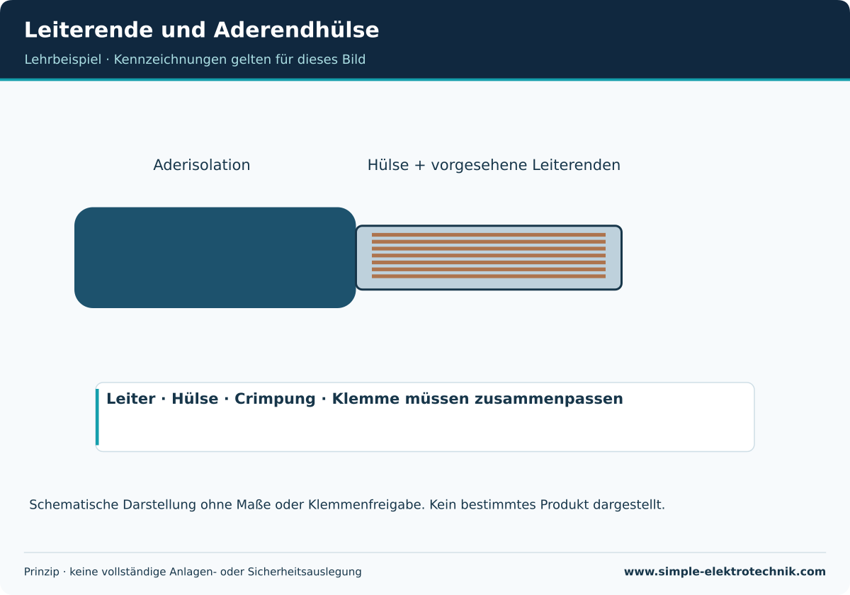 Nur schematischer Aufbau; passende Abmessungen und Produktfreigaben nötig.
