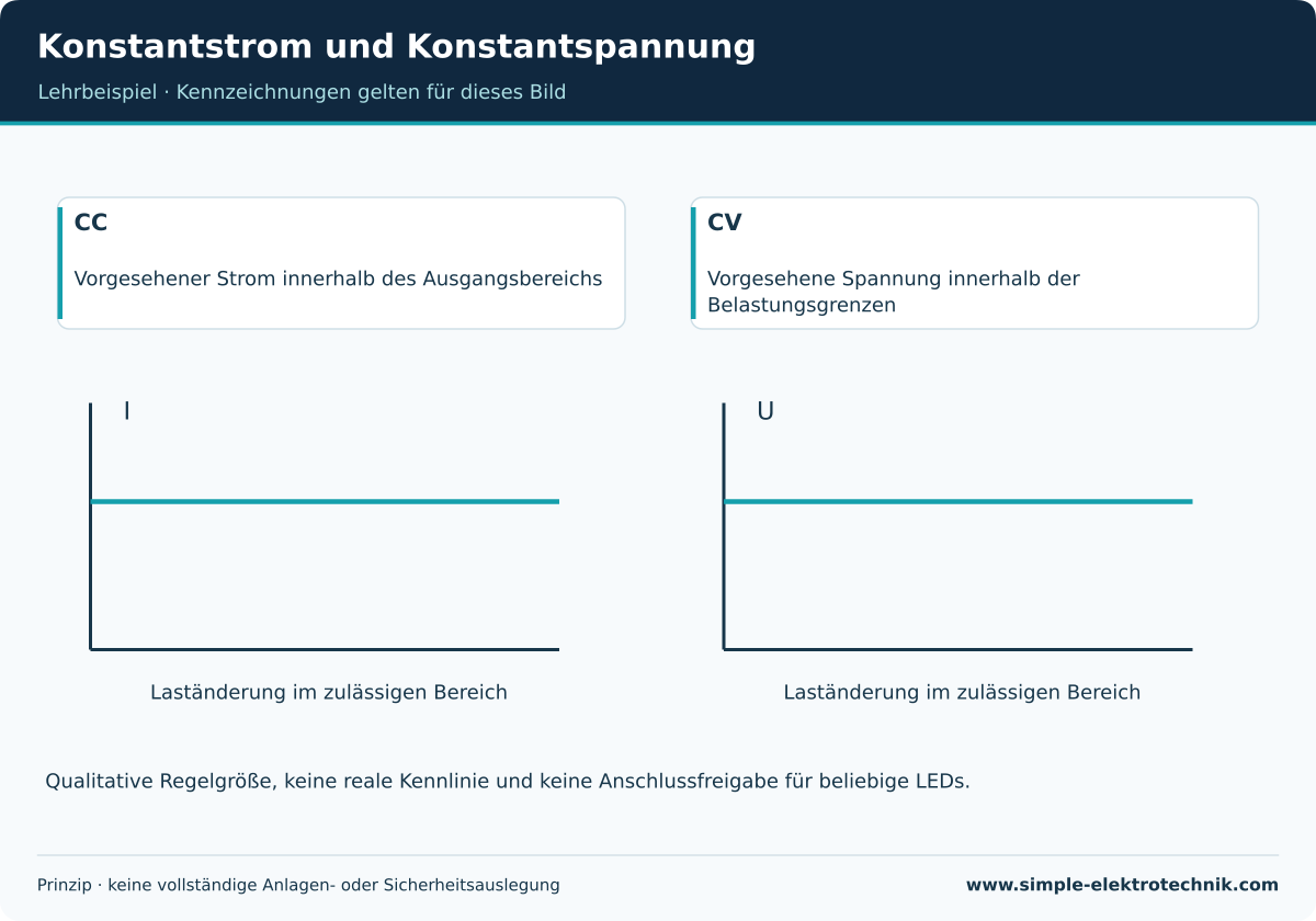 Qualitative Gegenüberstellung der geregelten Ausgangsgröße.