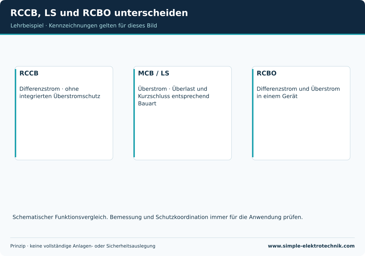 Funktionsvergleich, keine konkrete Gerätebemessung.