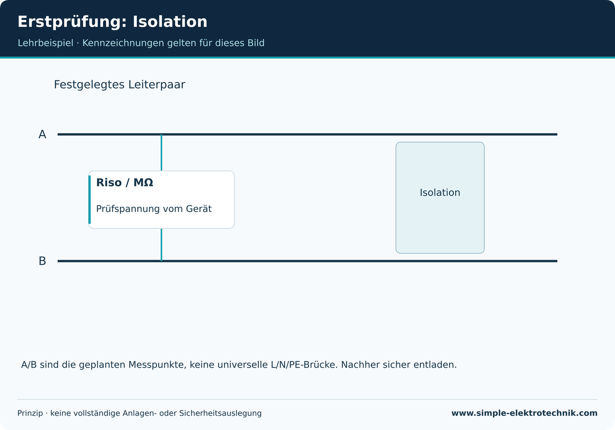 Lehrdarstellung: Erstprüfung: Isolation. Grenzen und Voraussetzungen im zugehörigen Text beachten.