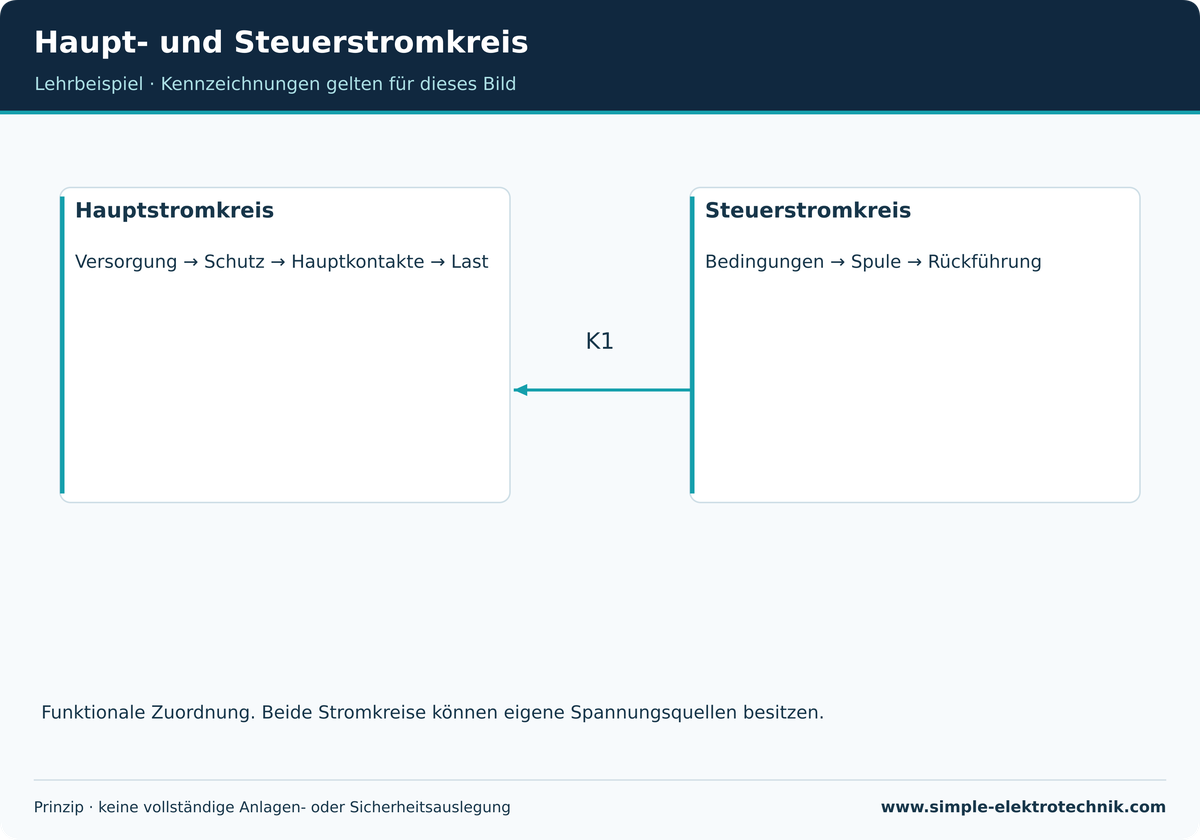 Haupt- und Steuerstromkreis Haupt- und Steuerstromkreis