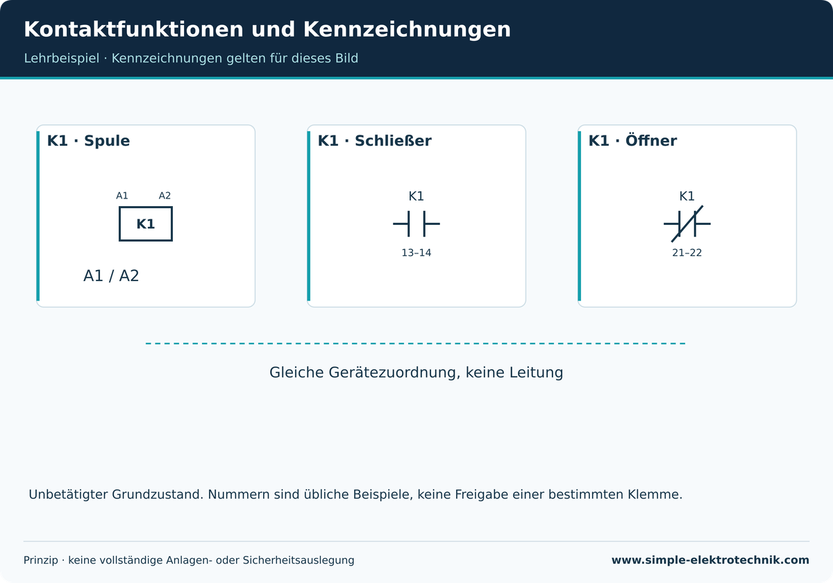 Kontaktfunktionen und Kennzeichnungen Kontaktfunktionen und Kennzeichnungen