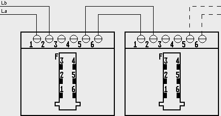 telephone socket TAE circuit diagram simple electrical engineering